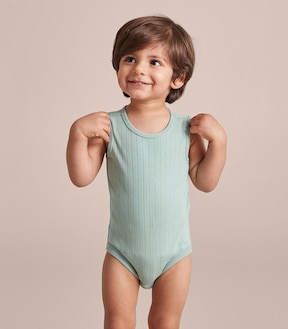 Baby Organic Cotton Pointelle Bodysuit