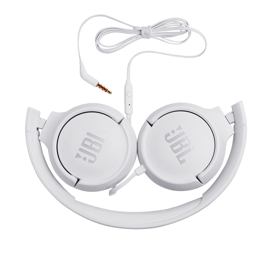 JBL Wired OnEar Headphones JBLT500 - White | Target Australia