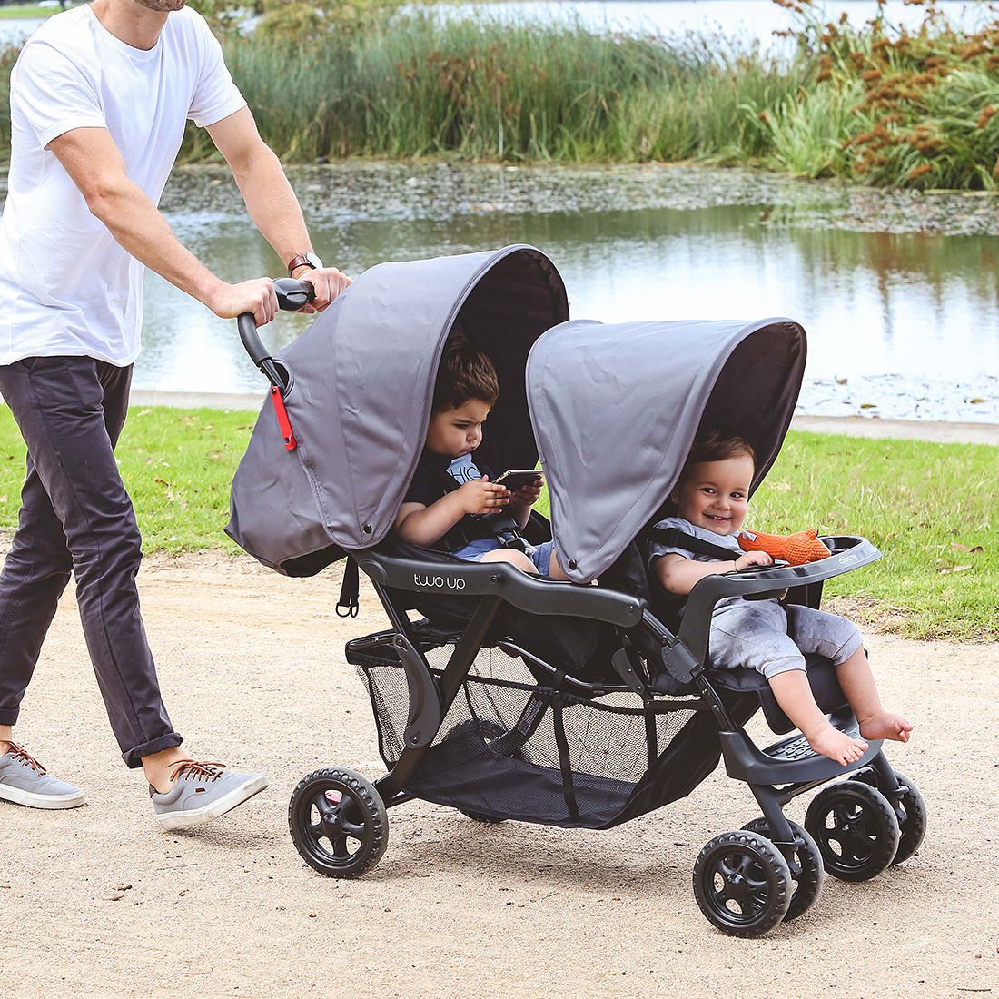 childcare two up tandem pram