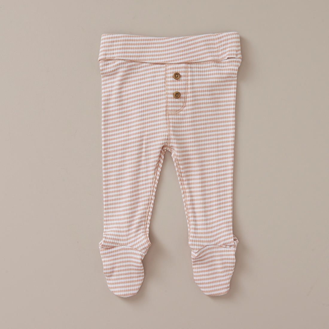 Baby Organic Cotton Striped Leggings 