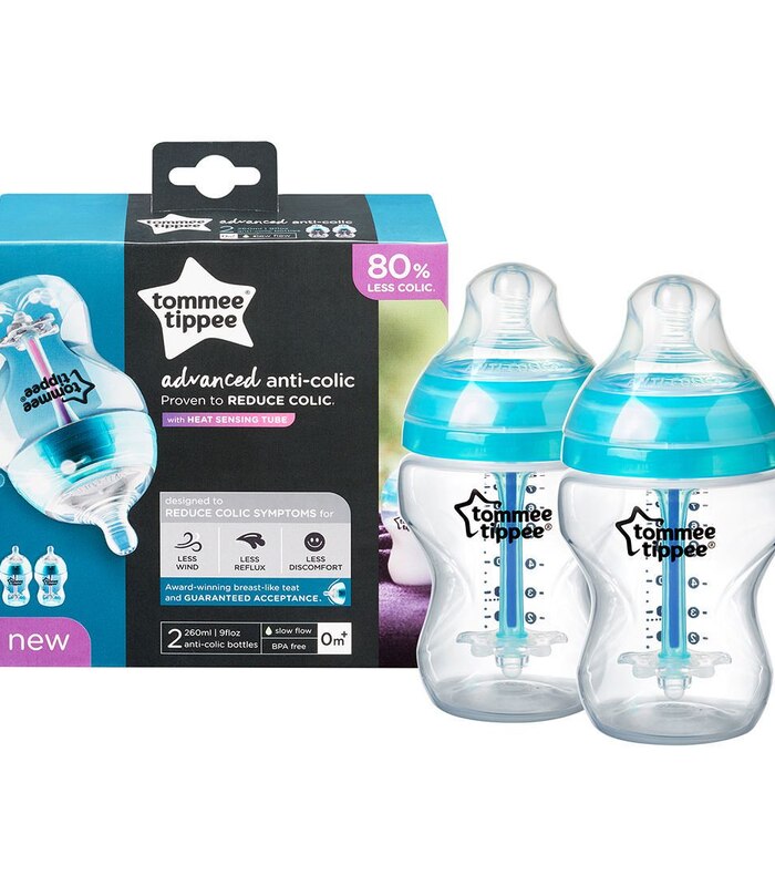 Tommee Tippee 2 Pack Advanced Anti Colic Feeding Bottle 260ml Target Australia
