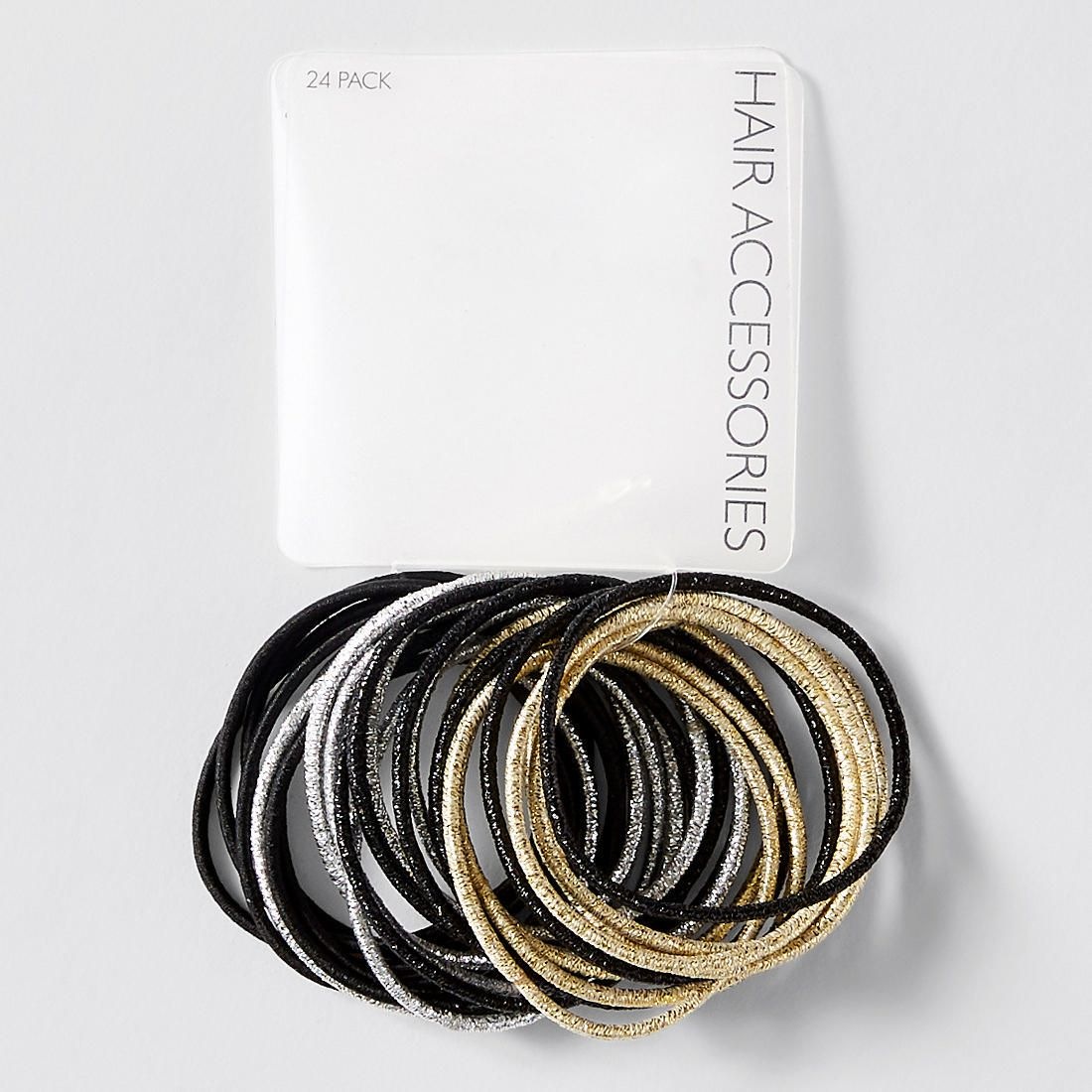 24 Pack No Metal Hair Ties Black Target Australia