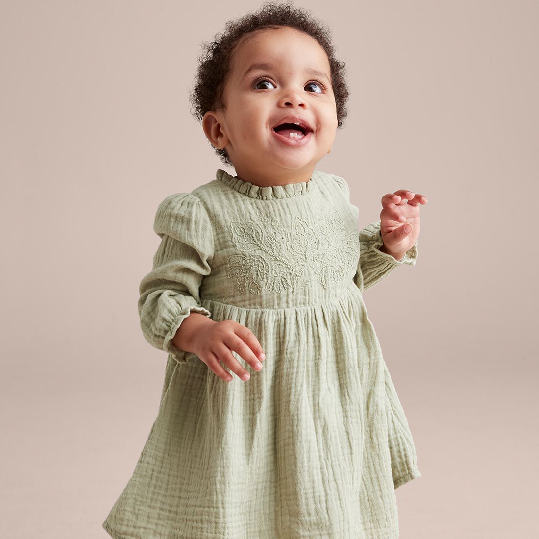Baby Embroidered Muslin Dress | Target 