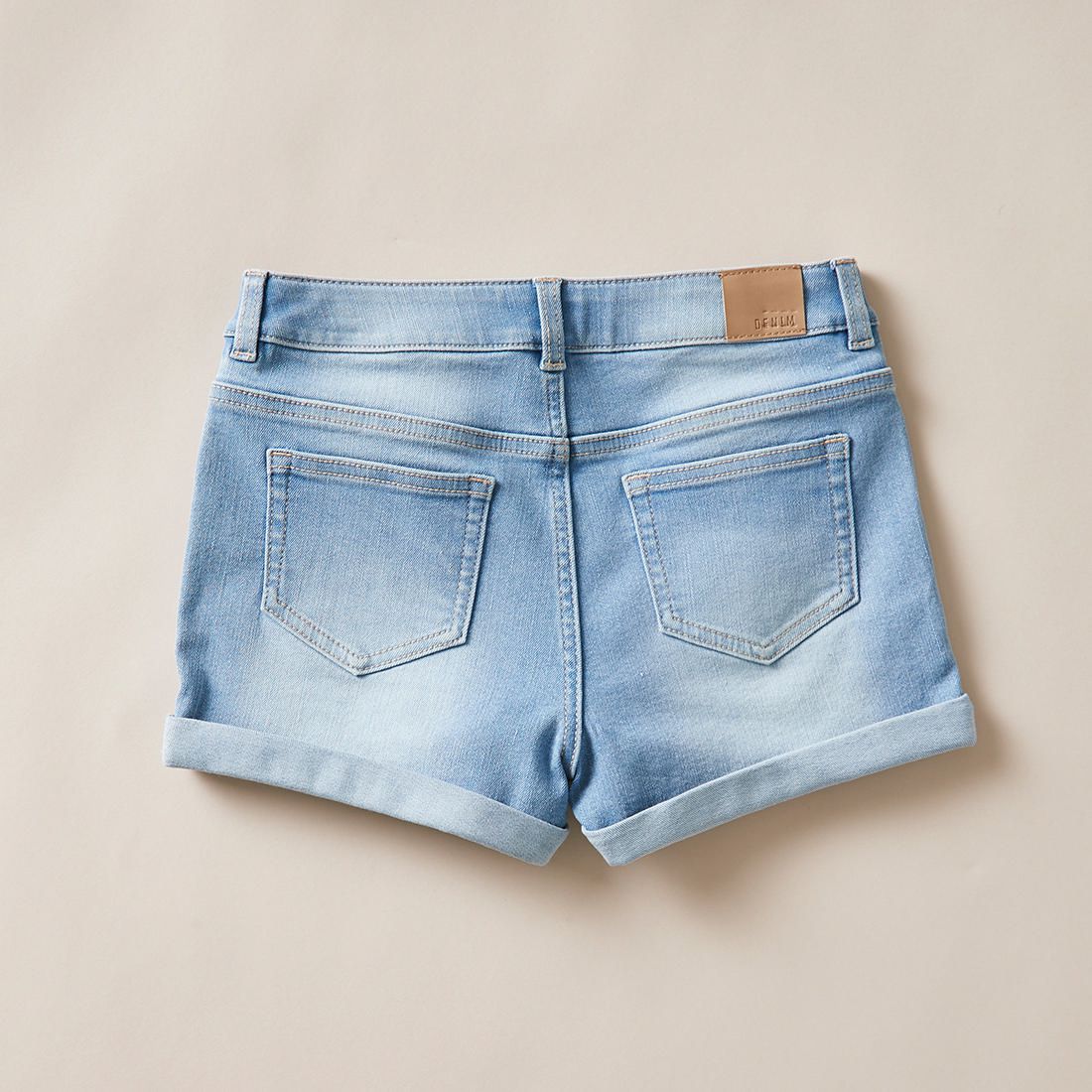 light denim jean shorts