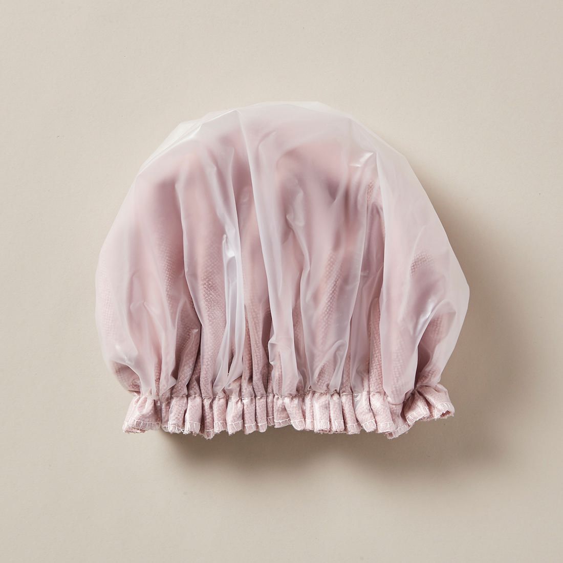 Microfibre Lined Shower Cap - Blush 