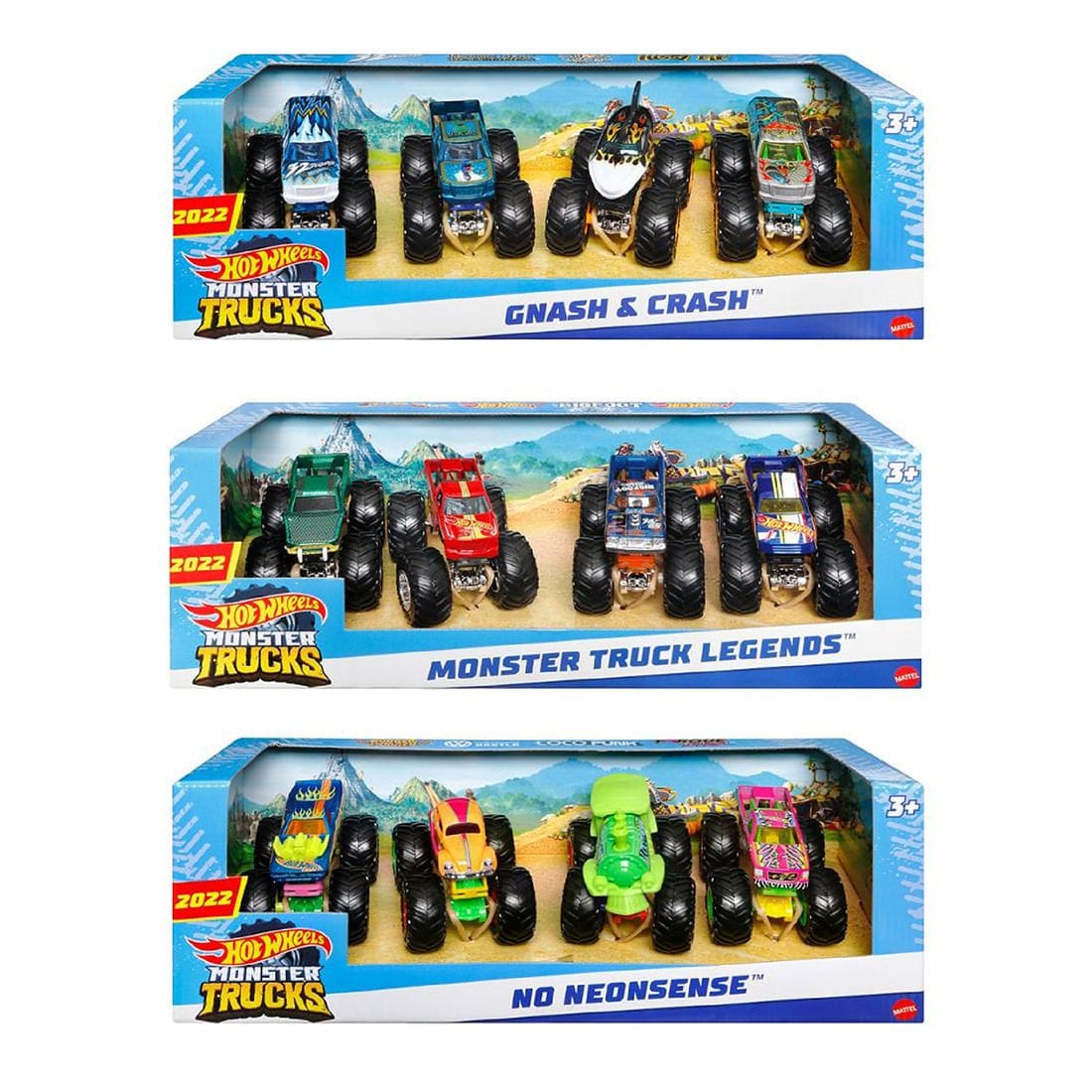 Hot Wheels Monster Trucks 1:64 4-Pack Vehicles - Assorted* | Target  Australia