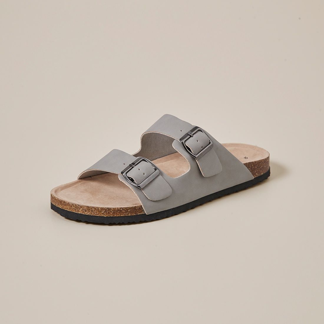 Mens Simon Moulded Cork Sandals - Grey 