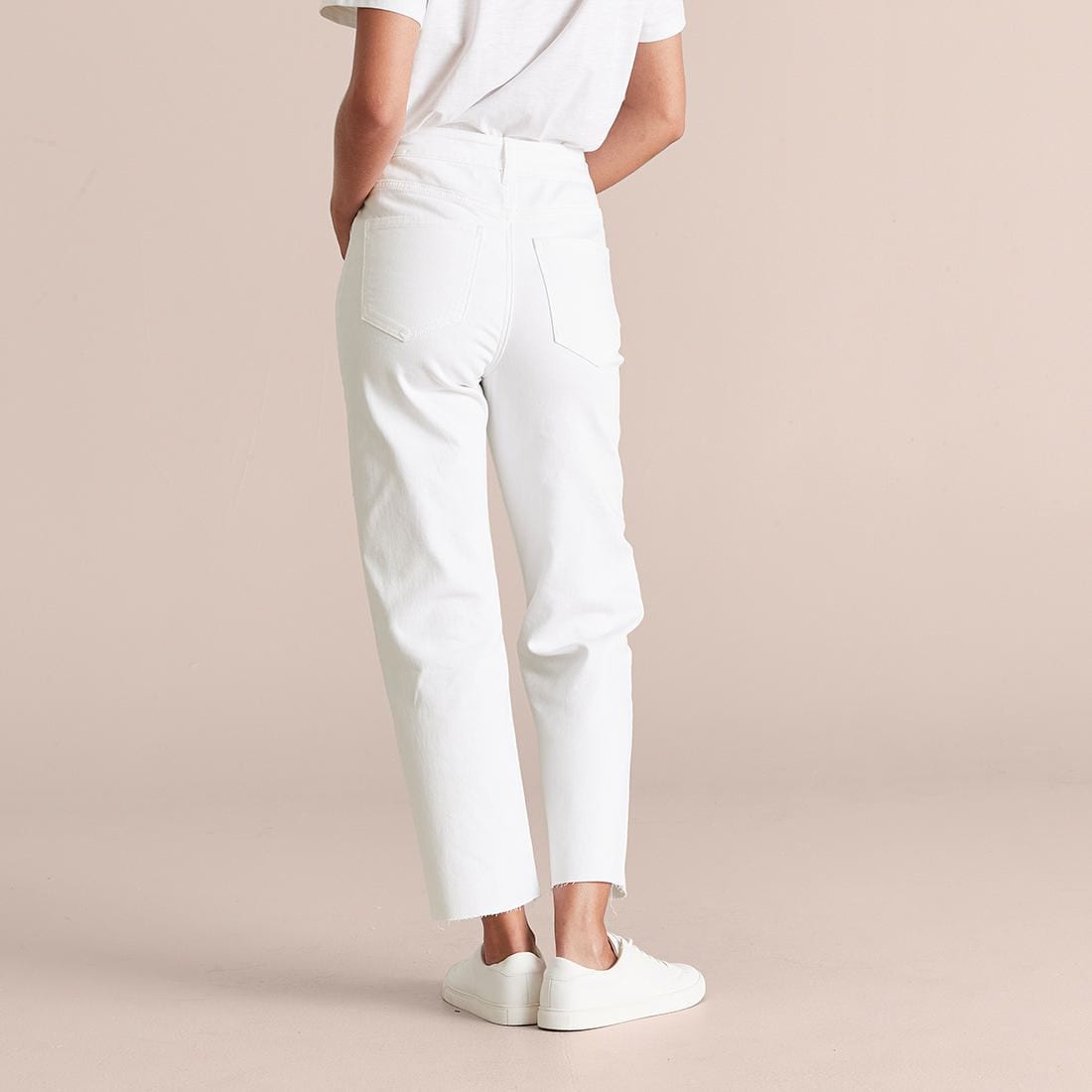 Alexa Straight High Rise Cropped Length 