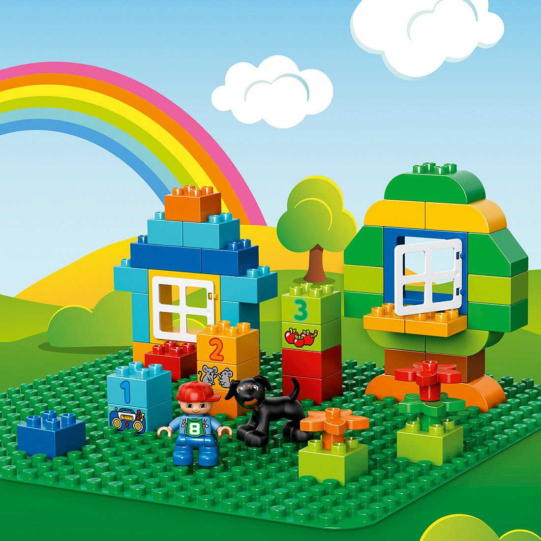 duplo large green building plate