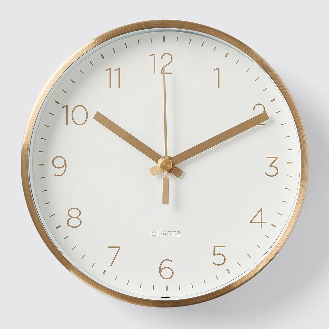 Small Round Table Clock 16cm Gold Target Australia