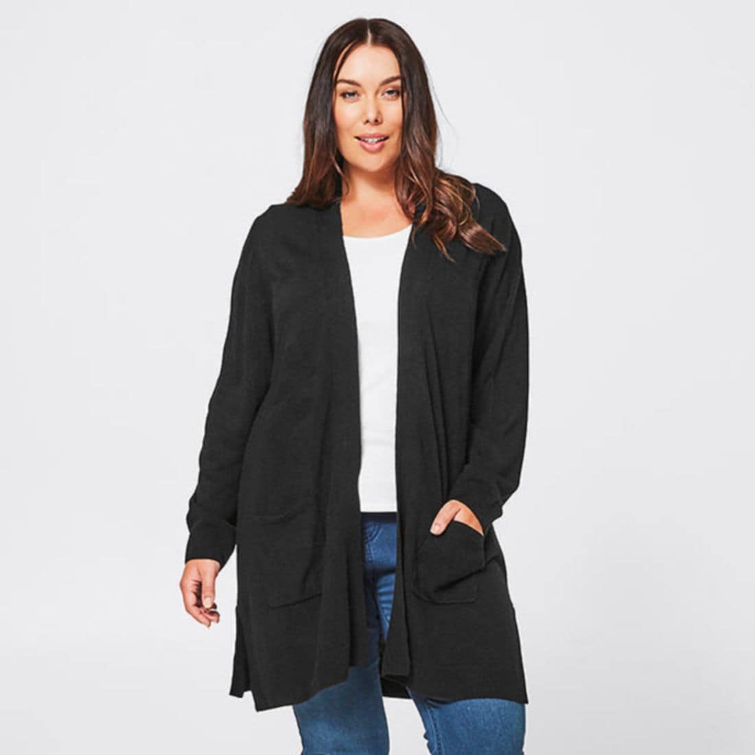 belle curve cardigan