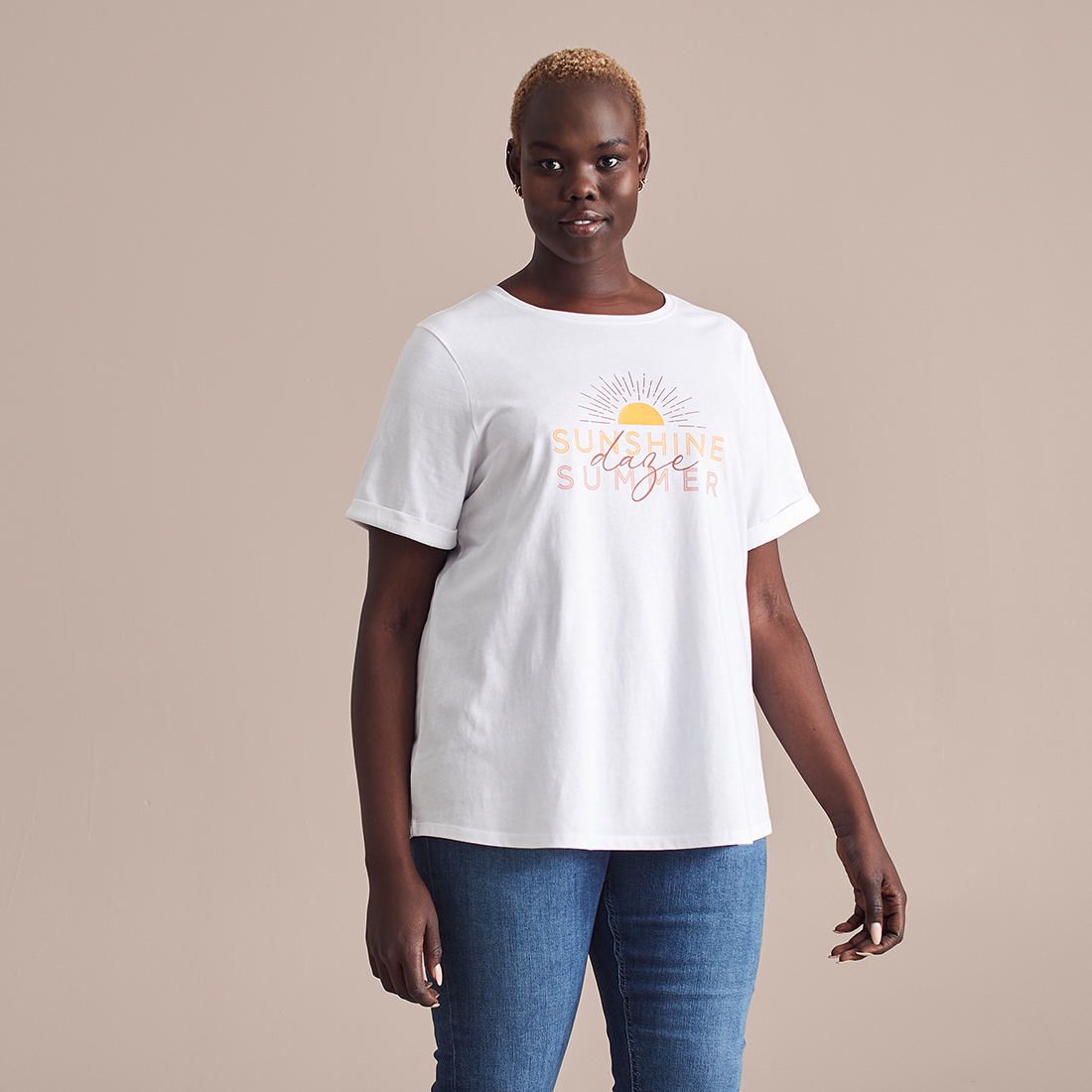 Curve Slogan T-Shirt | Target Australia