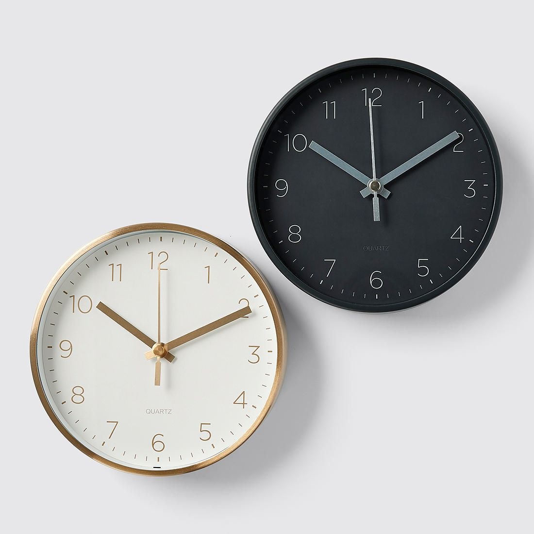 Small Round Table Clock 16cm Black Target Australia