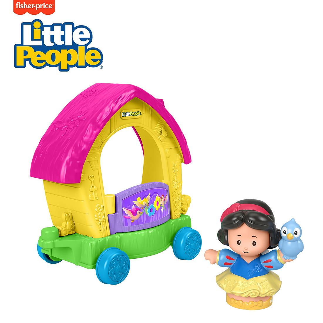 4 Fisher Little People Disney Princess Train Belle Cinderella Anna Aurora for sale online 