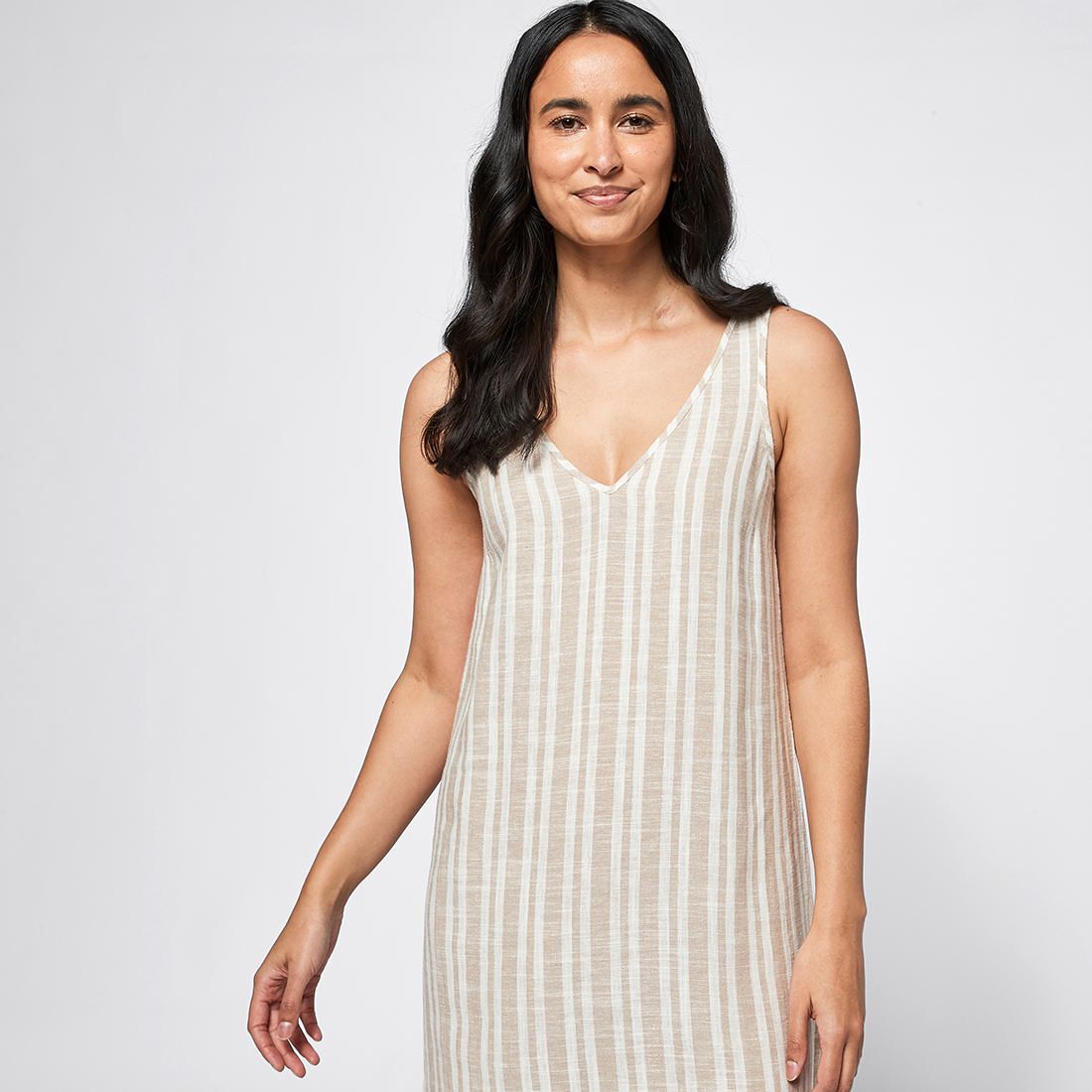 sea lara lace-detailed linen-blend maxi dress Percy Strapless Lace Maxi Dress