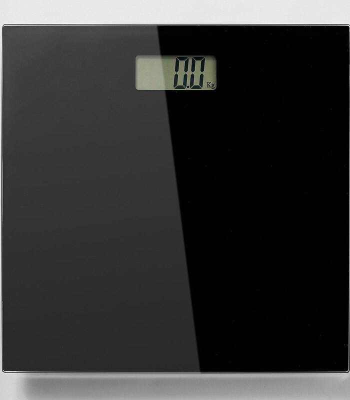 glass electronic bathroom scales black target australia