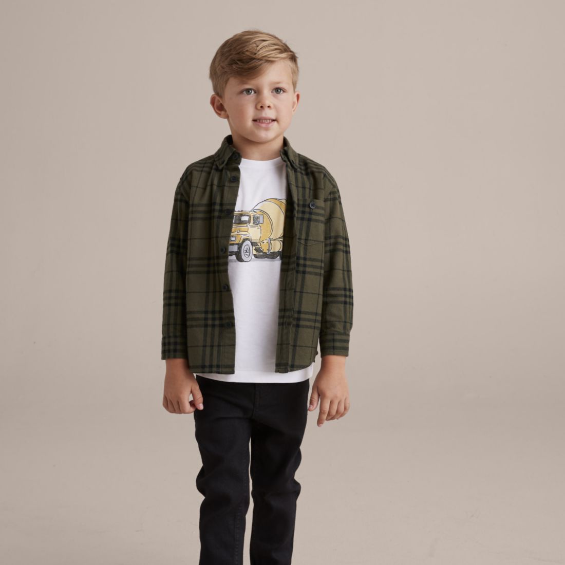 Flannelette Shirt - Khaki | Target 