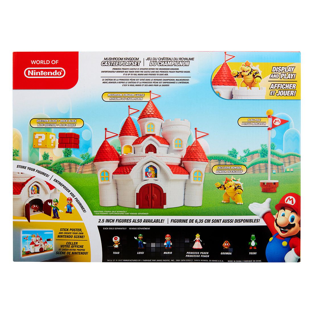 mushroom kingdom castle playset