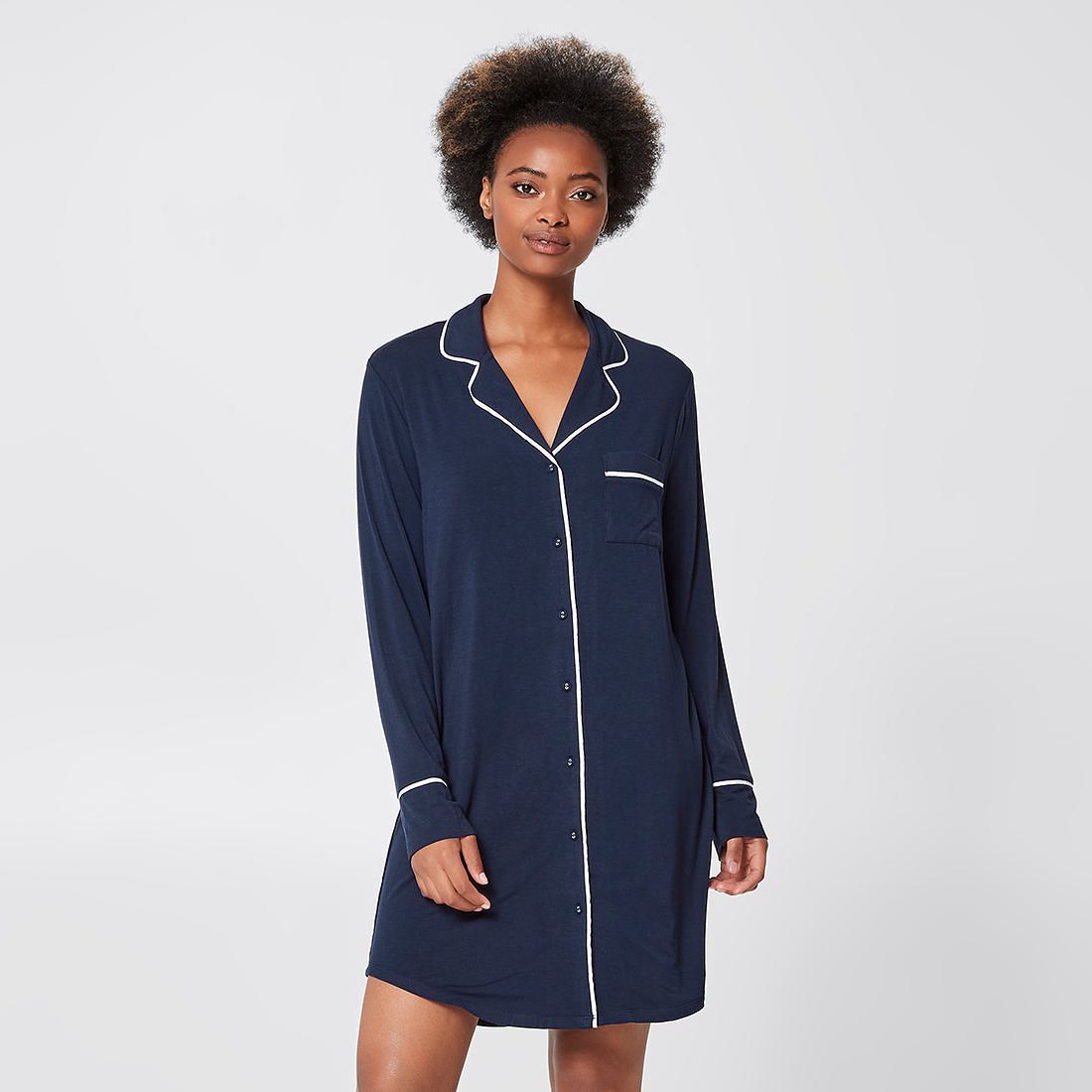 Bamboo Nightshirt - Navy Blue | Target 