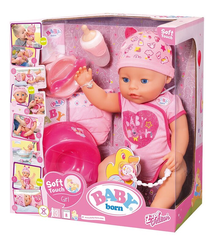baby born soft touch doll pink target australia