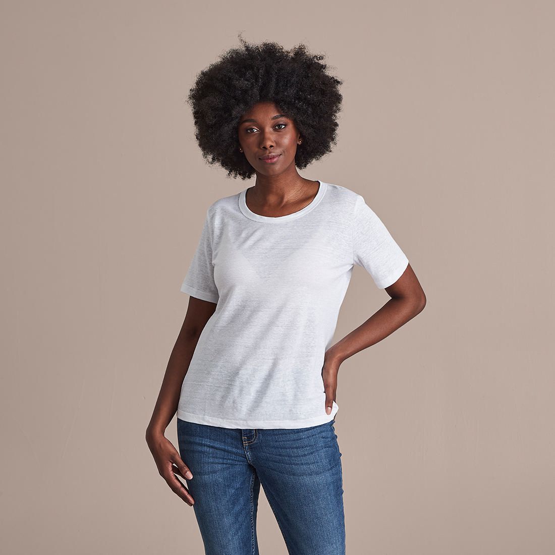 linen tee shirt womens