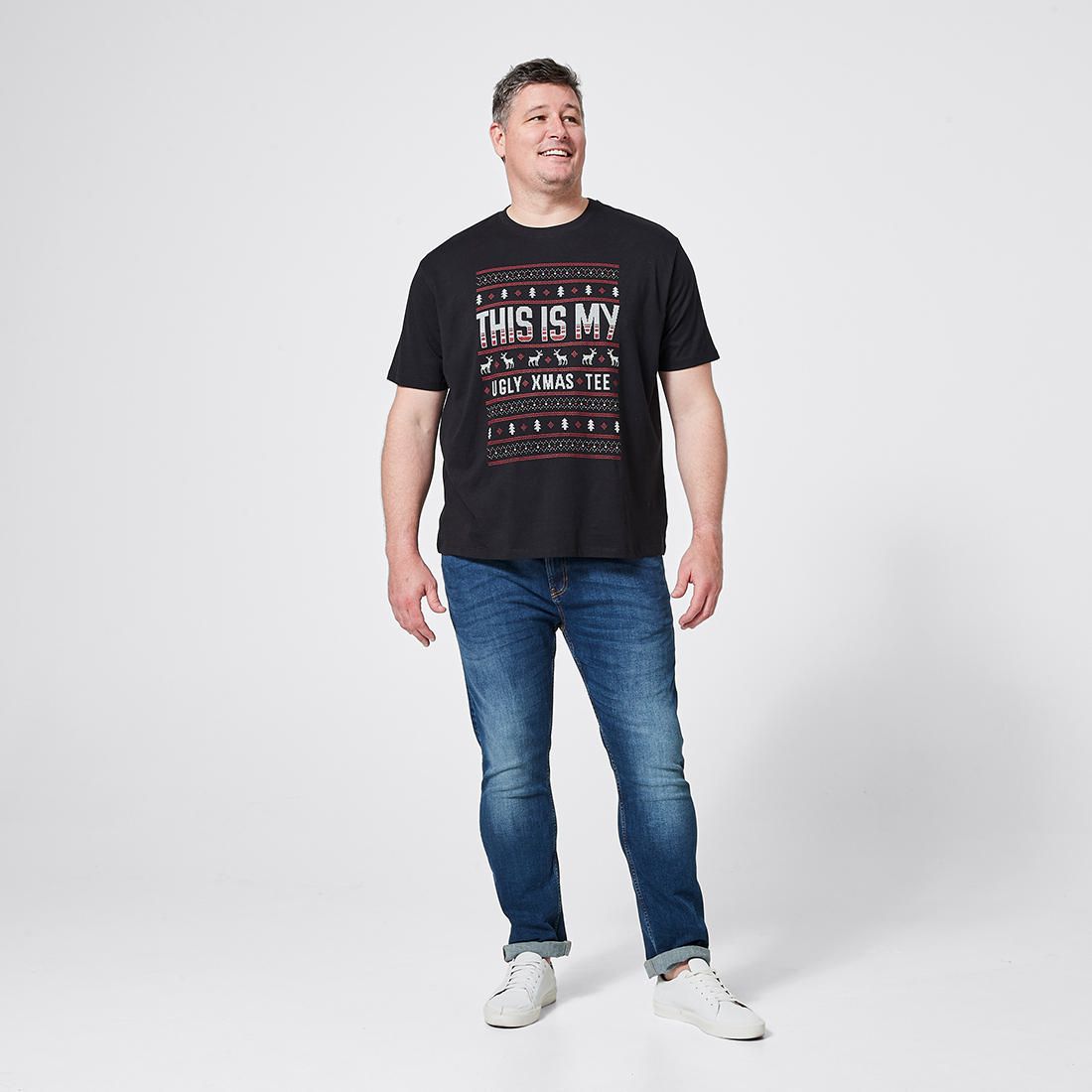 Mr Big Ugly Christmas Print T-Shirt 