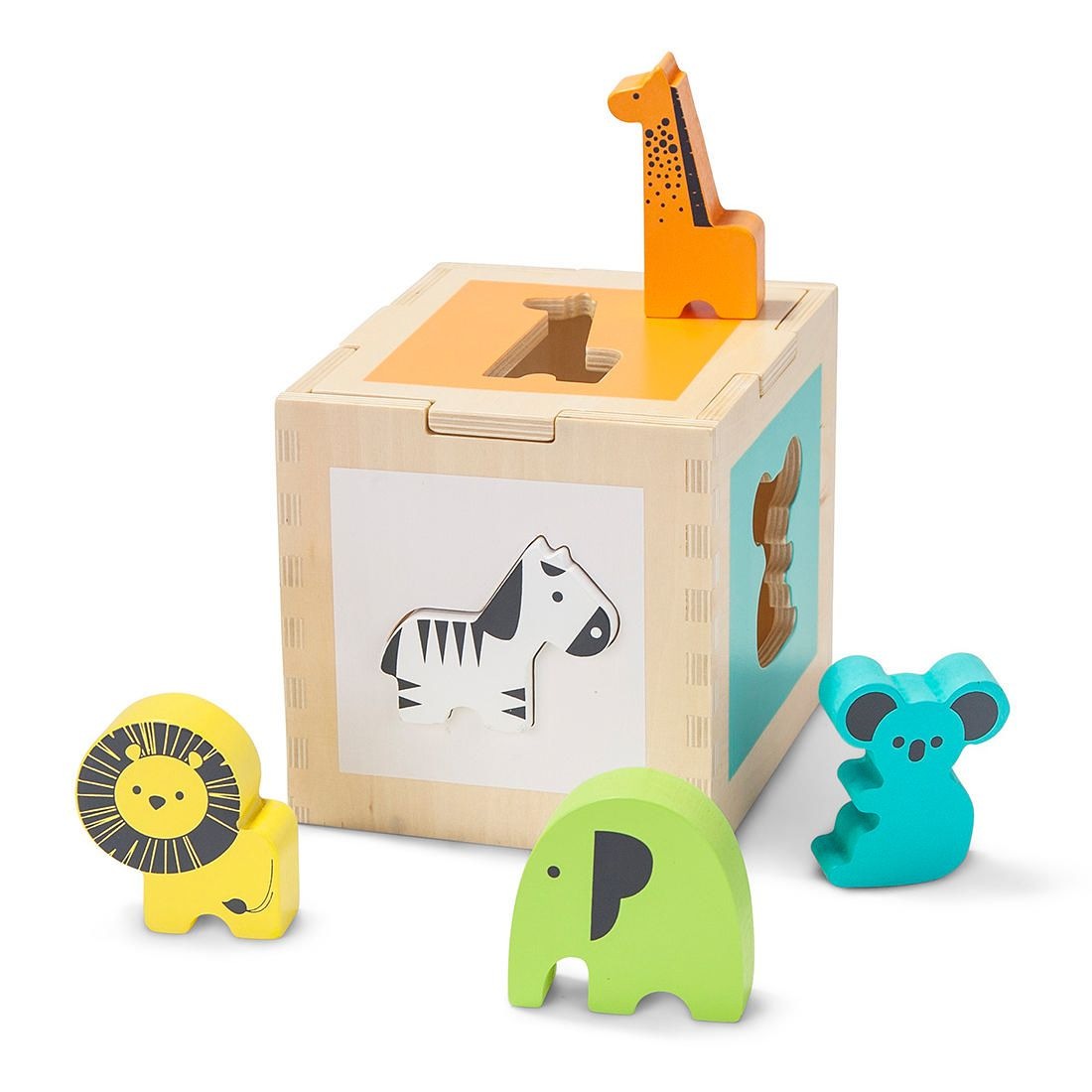 Young Ones Wooden Animal Blocks Box