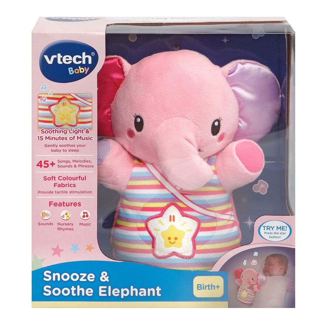 vtech baby snooze and soothe elephant