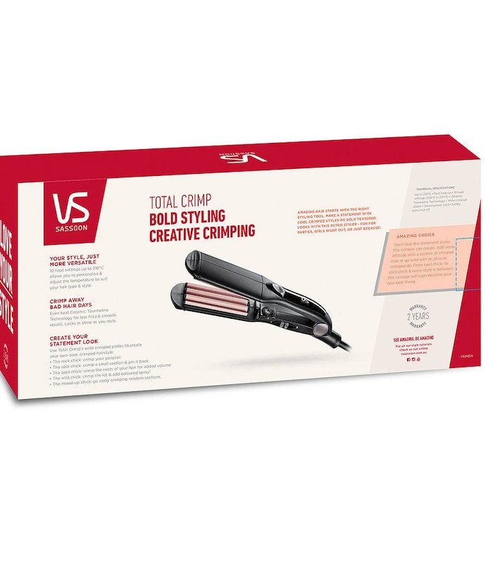 VS Sassoon Total Crimp - VS2165A | Target Australia VS Sassoon Total Crimp - VS2165A | Target Australia