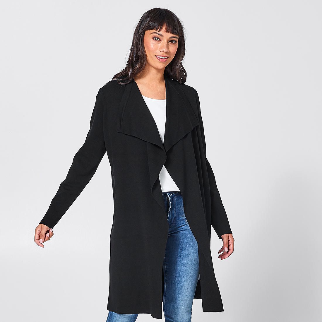 black waterfall cardigan australia