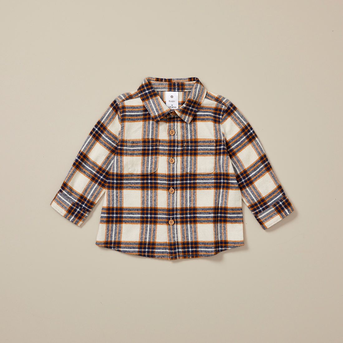 Baby Flannelette Shirt - Yellow 