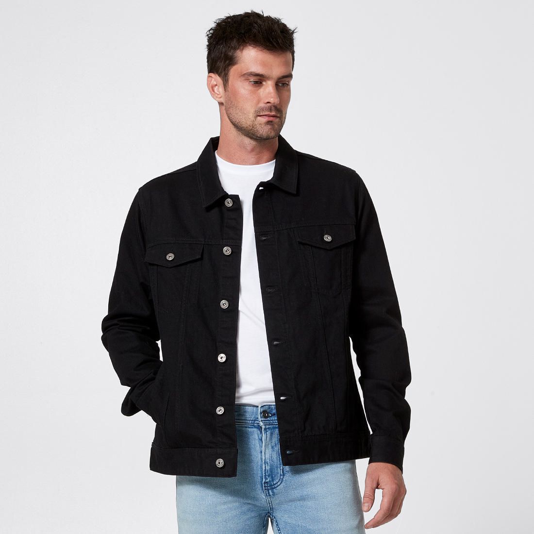 target black denim jacket