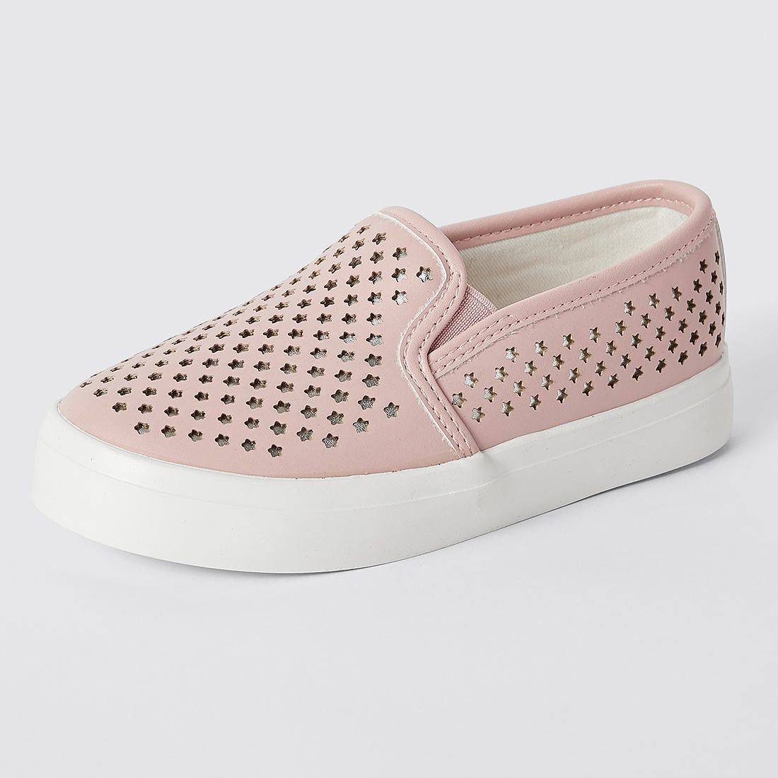 laser cut slip on sneakers