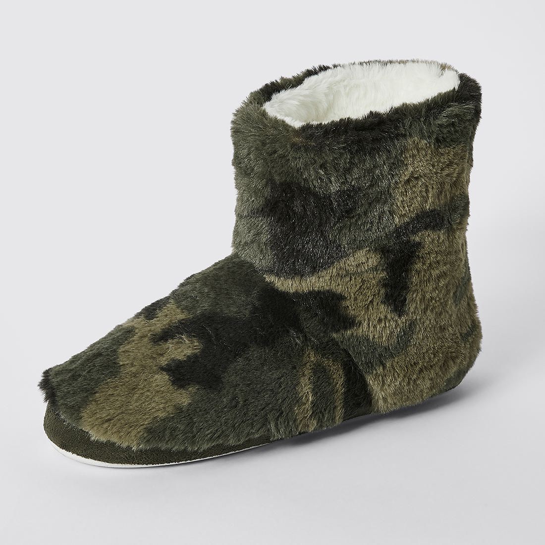 furry slipper boots