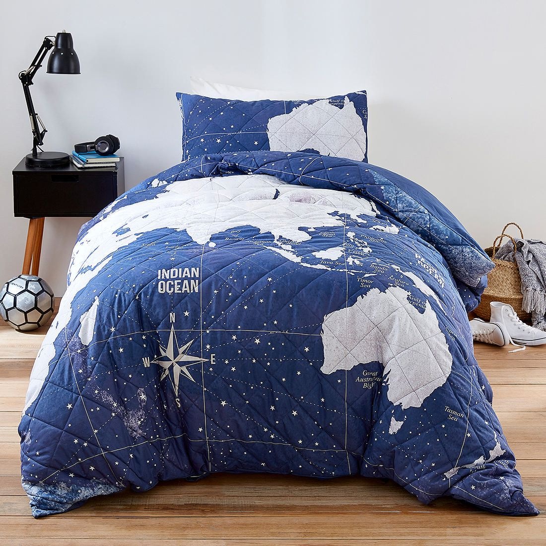 World Wanderer Quilt Cover Set Single Bed Target Australia