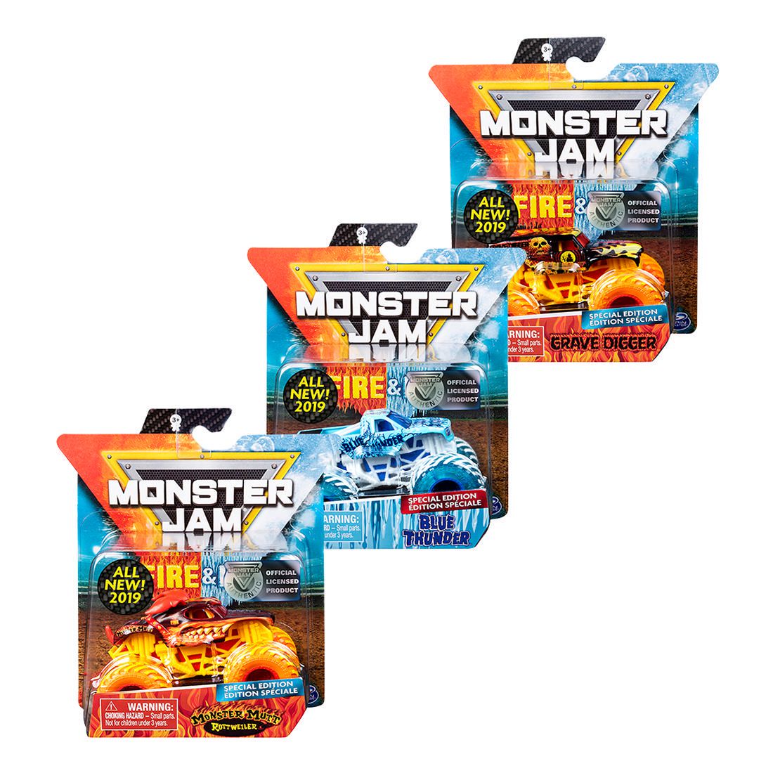 monster jam toys fire and ice