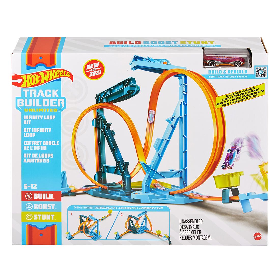 hot wheels track builder looping set