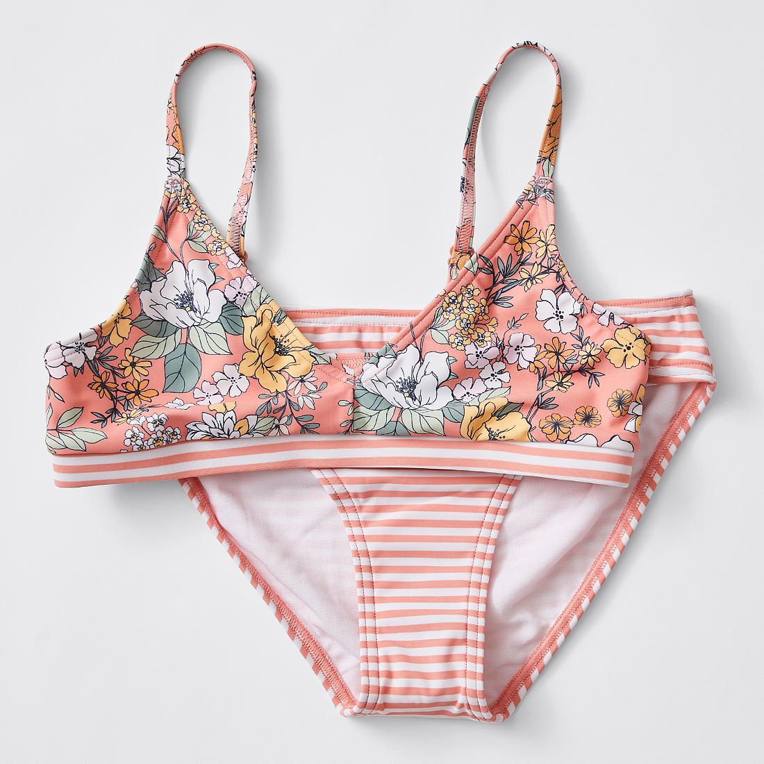 pink floral bikini