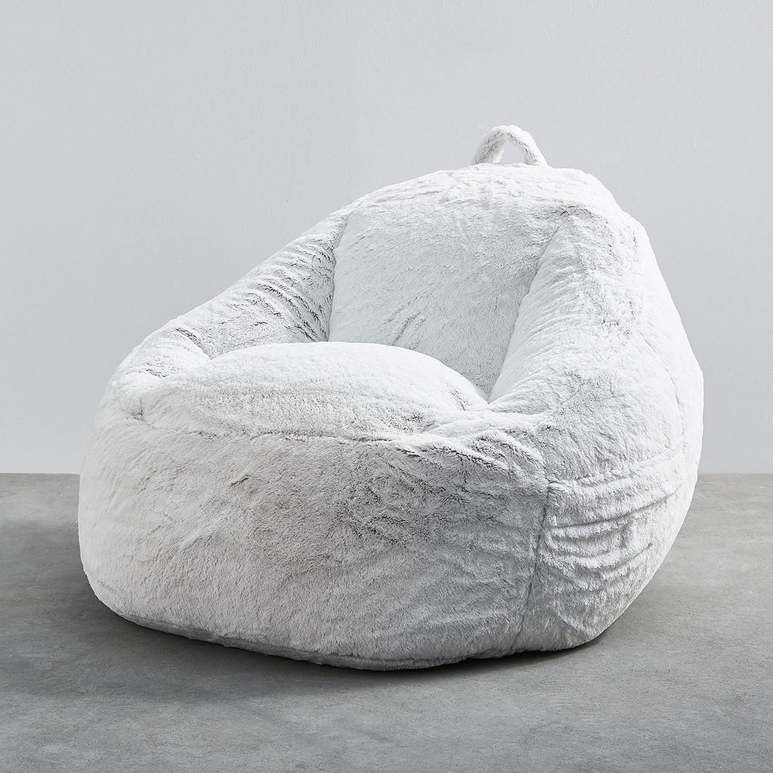 faux fur bean bag cover