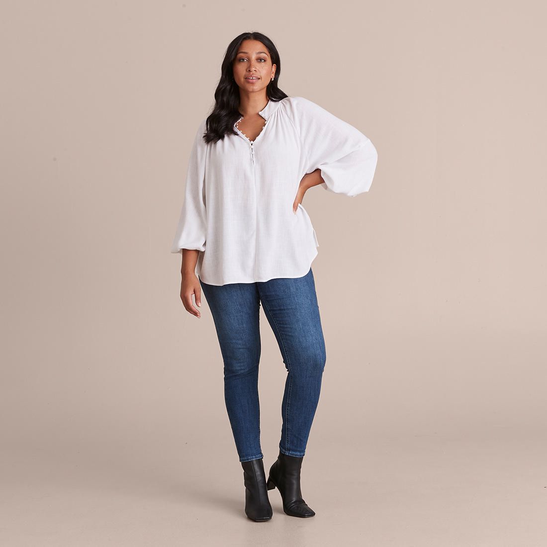 Curve Linen Blouse | Target Australia