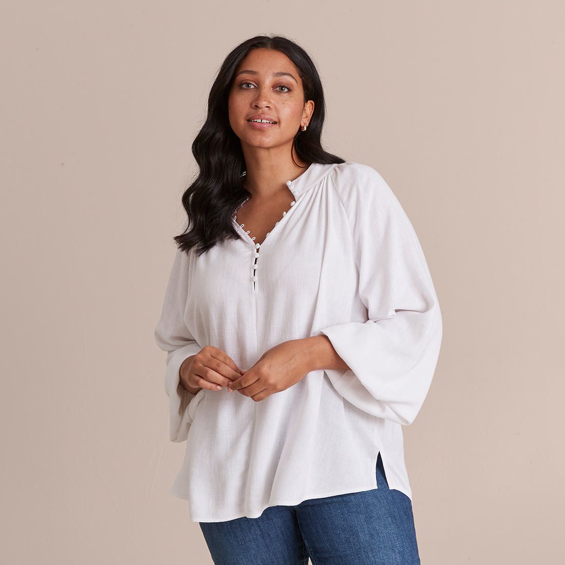 Curve Linen Blouse | Target Australia