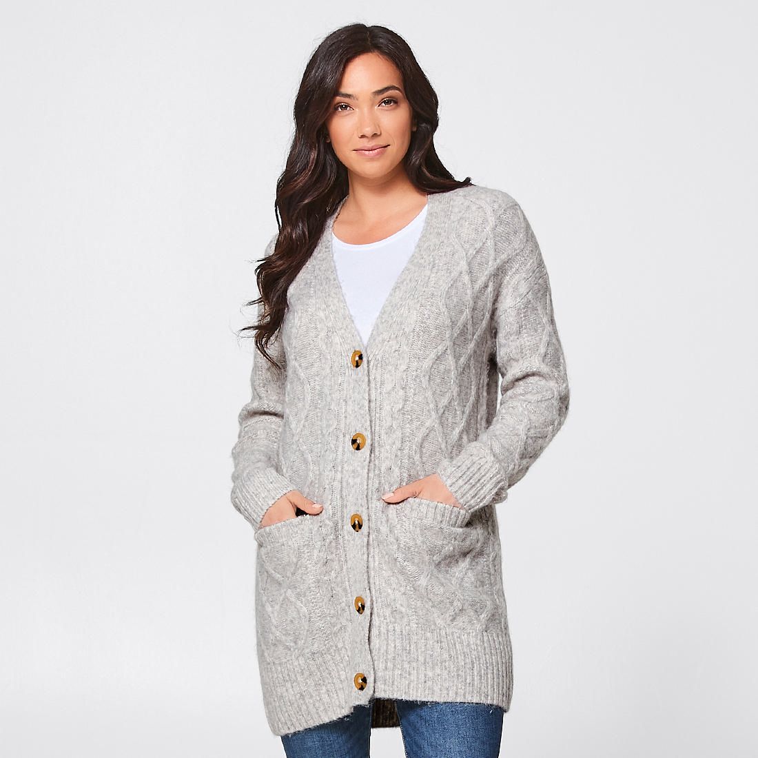cable knit cardigan australia
