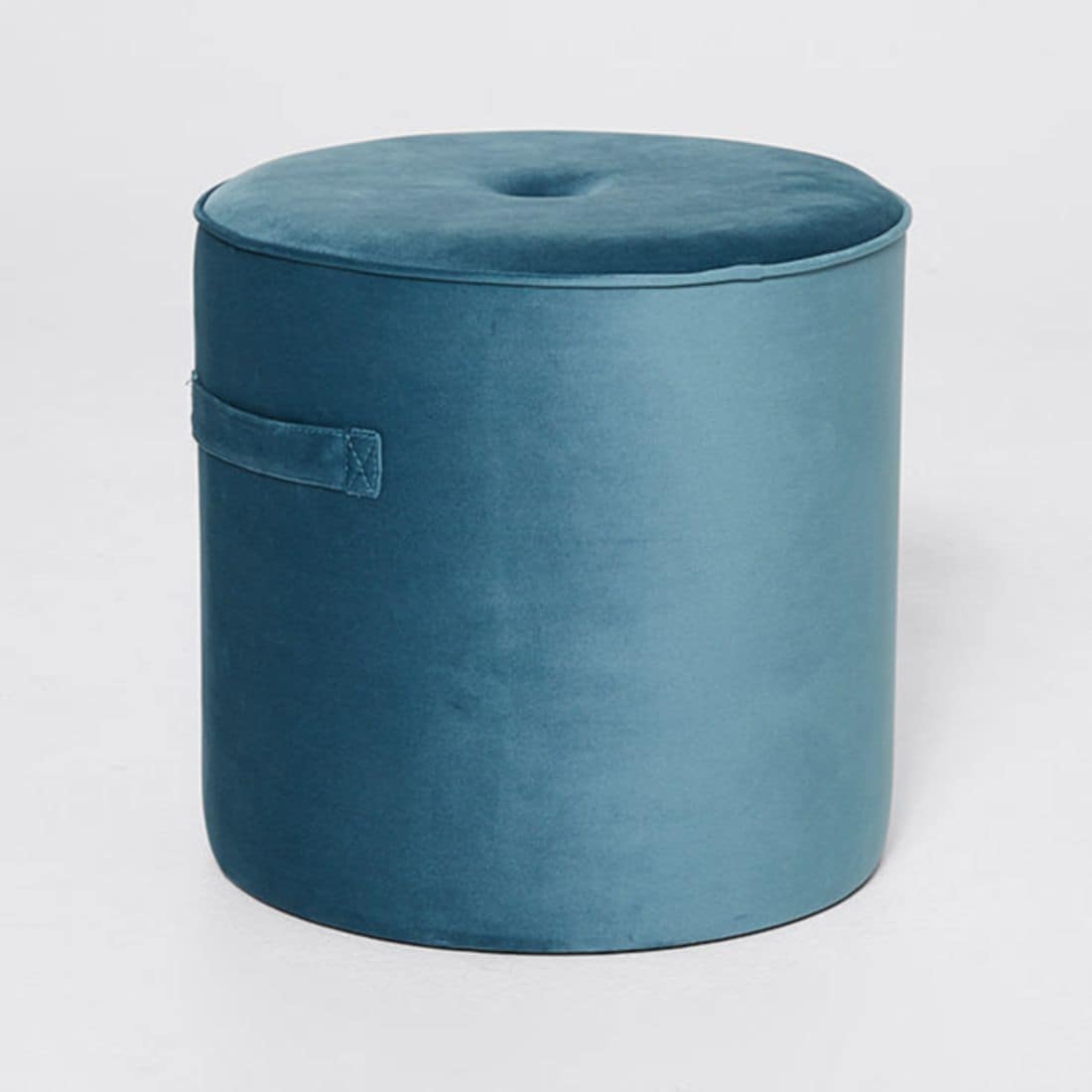 Velvet Teal Ottoman | Target Australia