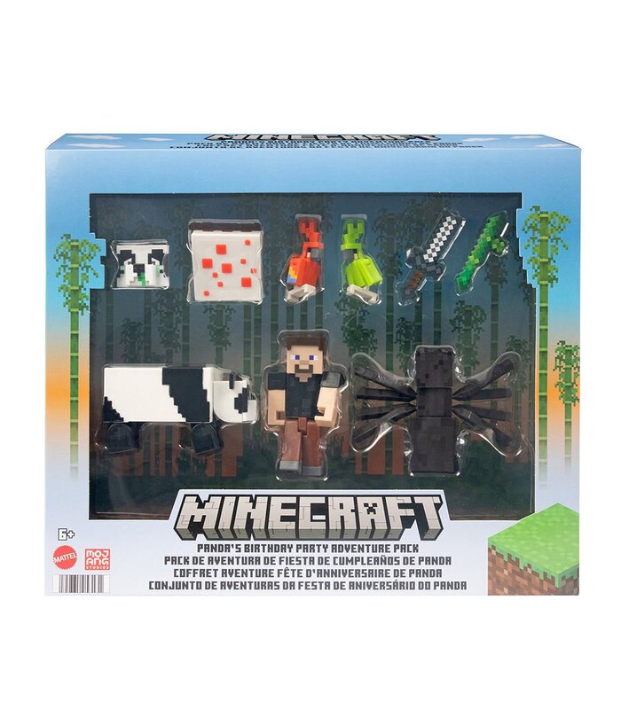 Minecraft Panda S Birthday Party Figure Adventure Pack Target Australia