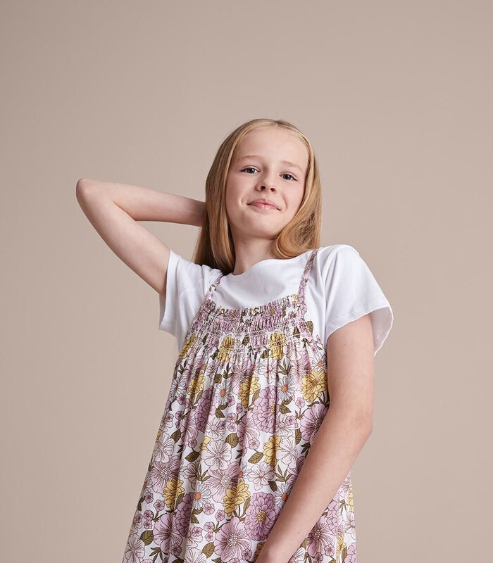 2 Piece Linen Blend Dress and T-shirt Set | Target Australia