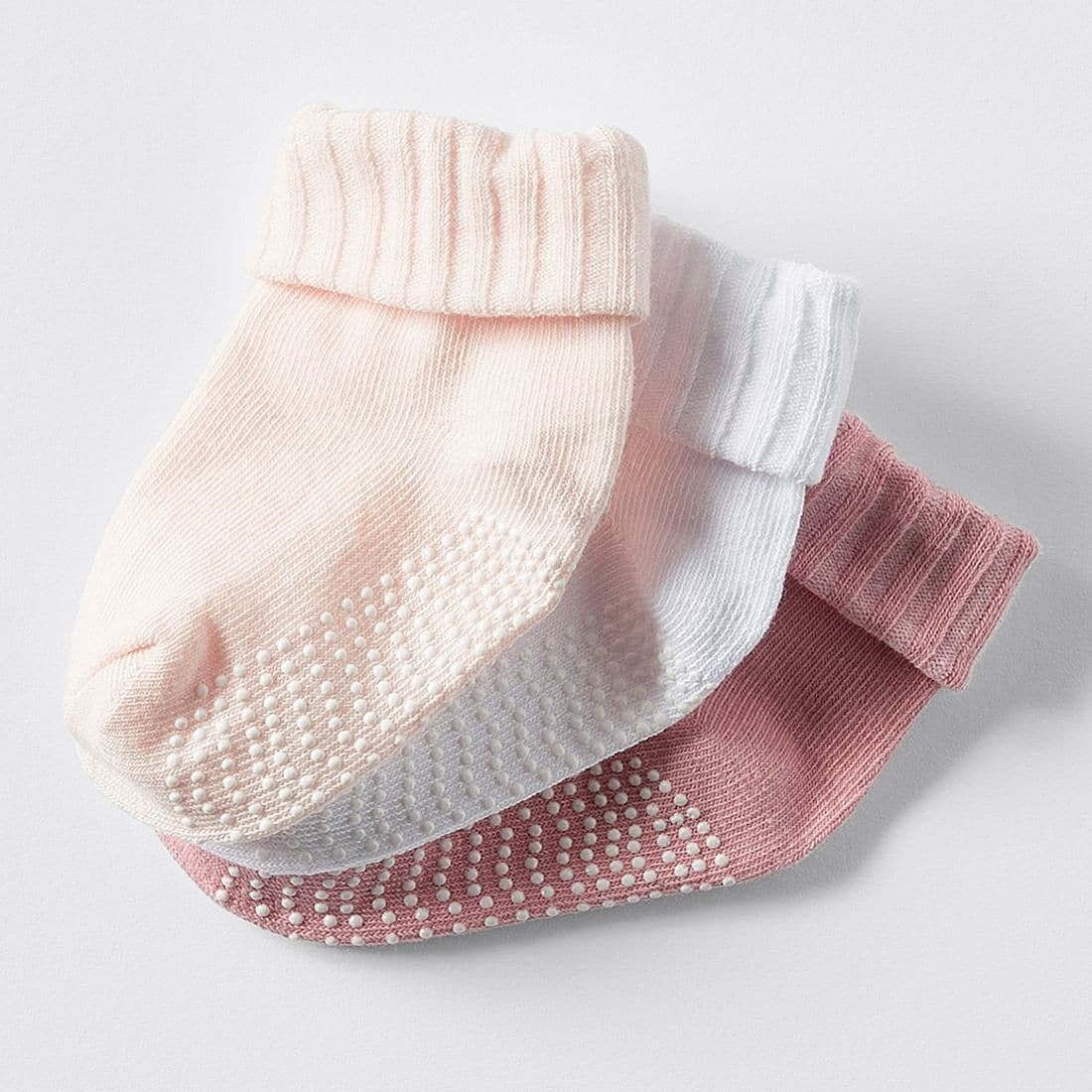 pink baby socks