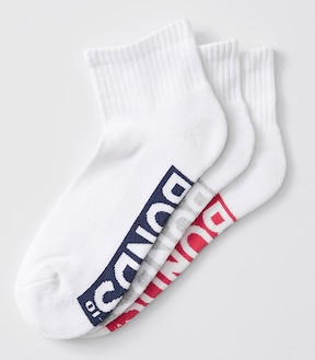 Cotton Blend Quarter Crew Socks 3 Pack - Bonds