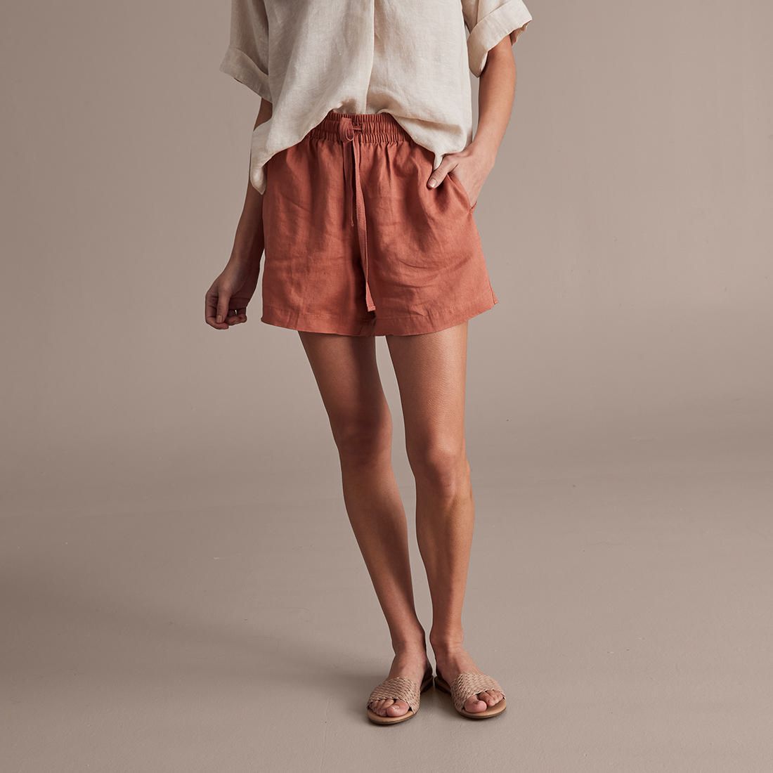 linen shorts