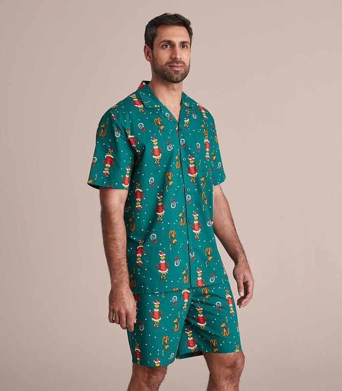 Mens Dr Seuss Grinch Family Matching Christmas Pyjama Set Target Australia
