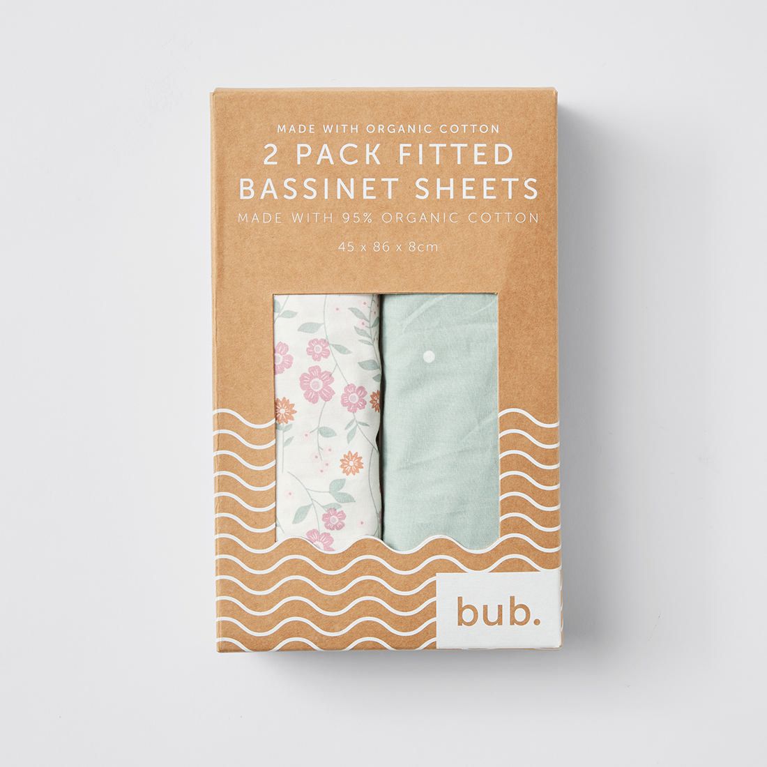 organic cotton bassinet fitted sheet